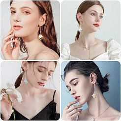 6 пара сережек-колец из нержавеющей стали 304&nbsp;EJEW-CA00001