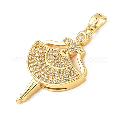 Латунные микро проложить кубического циркония подвески KK-D357-27G