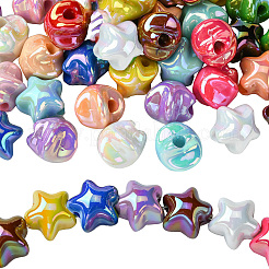 50 шт. пластиковые бусины с УФ-покрытием&nbsp;SACR-CJ0001-69