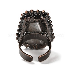 Открытый браслет-манжета из натурального лабрадорита RJEW-M166-03R-H