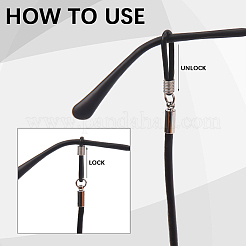 Ремешок из коровьей кожи для очков&nbsp;AJEW-WH20033-113B-02