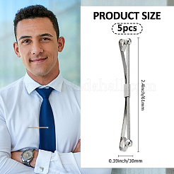 Зажимы для галстука из углеродистой стали AJEW-WH0270-339