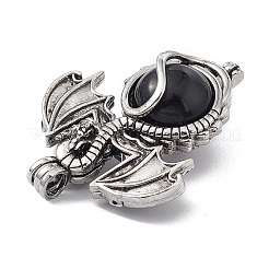 Природные подвески обсидиана&nbsp;G-P491-02AS-05