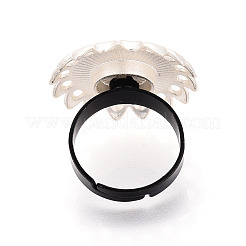 Основание чашки из цветочного сплава и железного безеля с вращающимся подносом&nbsp;MAK-T012-08S