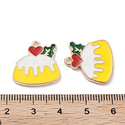 Подвески из эмалевого сплава с покрытием из легкого золота&nbsp;ENAM-M219-03KCG