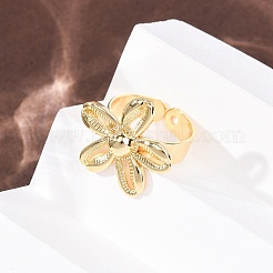 Латунные манжеты с открытыми кольцами&nbsp;LS-RJEW-Z129-02G-05