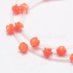 Натурального красного бисера авантюрин G-O156-A-03A