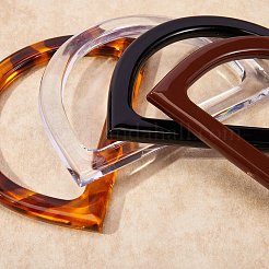 8 шт. 4 цвета пластиковая ручка для кошелька в форме d&nbsp;KY-SZ0001-03