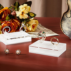 Подставки для прозрачных акриловых и пластиковых колец ODIS-WH0061-63