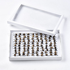 Природных тигровый глаз кольца G-S217-06-B