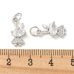 Покрытие стойки латунь микропаве прозрачные подвески из кубического циркония KK-B093-03P