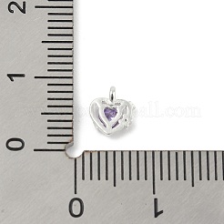 925 стерлингового серебра микро проложить кубического циркония подвески&nbsp;LS-STER-Q002-02D