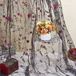 3 ярд полиэстеровой кружевной ткани с цветочным узором&nbsp;DIY-ME0002-38