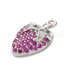 Латунные микро проложить кубического циркония подвески KK-F895-17A-P