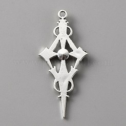 Подвеска из сиамского горного хрусталя с красной эмалью ENAM-WH0001-06AS-04