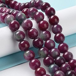 Окрашенные природные малайзии нефрита бисер нитей G-G021-01B-05