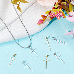 8шт 2 цвета латунные подвески&nbsp;ZIRC-BBC0002-28