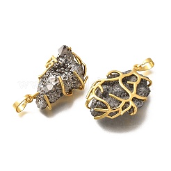 Гальванические натуральный druzy агата подвески&nbsp;G-K338-45G-07