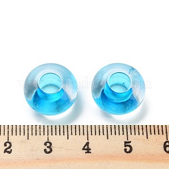 Прозрачного акрилового Европейский бисером&nbsp;TACR-P009-C01-10