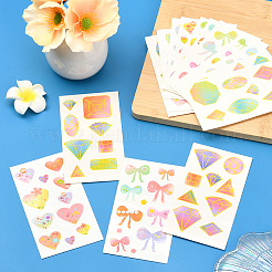 36 шт. 3 стильных водонепроницаемых самоклеящихся наклеек из ПВХ STIC-SP0001-10