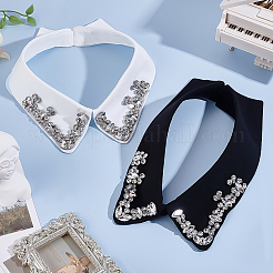 2шт. 2 стиля полиэстер съемная блузка с накладным воротником&nbsp;DIY-ME0001-57