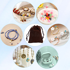 Подарочные пакеты на шнурке из бархата ABAG-BBC0001-10B-03