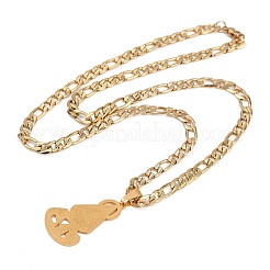 Ожерелья с подвесками из нержавеющей стали Virgin 201 для мужчин и женщин NJEW-K283-18G