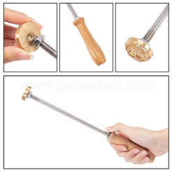 Штамповка тиснение пайка латунь со штампом AJEW-WH0113-15-110