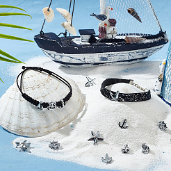 40 шт. 4 стиля морская тематика сплава стразы слайд-шармы FIND-SC0010-37