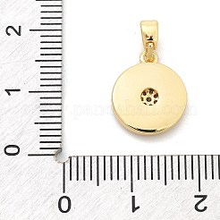 Подвески из латуни с микропаве из циркония KK-M303-01G-03