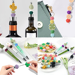 Шестигранные силиконовые бусины SIL-CJC0005-02