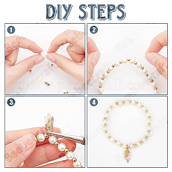 50шт 925 бусины из стерлингового серебра STER-BBC0006-44