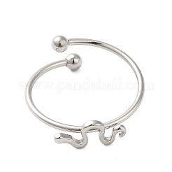 Открытое кольцо-манжета из нержавеющей стали марки 304&nbsp;RJEW-M167-07P