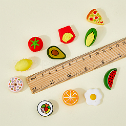 11шт 11 стиля пищевых экологически чистых силиконовых бусин SIL-HY0001-08