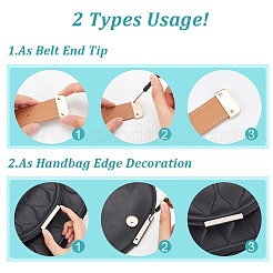 20 комплект 2-цветных наконечников из цинкового сплава с железным винтом&nbsp;DIY-WR0002-60