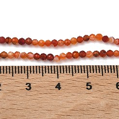 Натуральный красный агат бисер нитей&nbsp;G-B168-A04-2mm