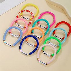 12 шт. Набор эластичных браслетов из сплава&nbsp;FS-WG9EC10-01