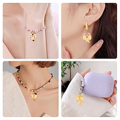 30 шт. 6 цвета непрозрачные подвески из смолы&nbsp;RESI-YW0004-93