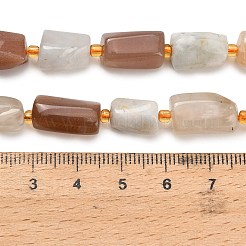 Нити из натуральных бусин из нескольких лунных камней G-H329-A01-01