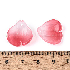 Подвески из прозрачного стекла с лепестками&nbsp;GLAA-T030-05-03