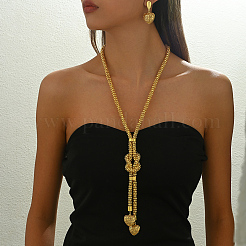 Элегантные комплекты из железных сердечек и ожерелий в ближневосточном стиле для женских вечеринок и праздников LF6004