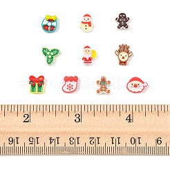 100 шт. 10 стильных рождественских кабошона из светящейся смолы&nbsp;RESI-FS0002-40