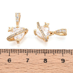 Латунные микро проложить кубического циркония подвески KK-N275-12A-G
