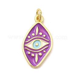 Латунные эмалевые подвески от сглаза&nbsp;KK-I378-16G-A