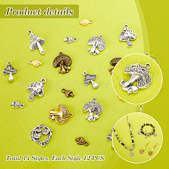 168 шт. 14 стиля подвески из сплава в тибетском стиле TIBEP-PH0001-59