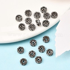 Латунные бусины разделители для поставки стразов&nbsp;RB-A014-L6mm-01B-NF