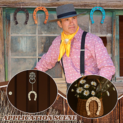 24 шт. незаконченных деревянных подвесок-подков для художественной росписи&nbsp;DIY-PH0034-16