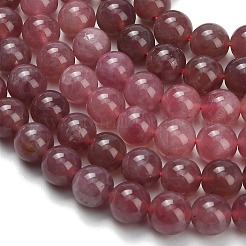 Природного розового кварца нитей бисера&nbsp;G-L642-B20-8mm