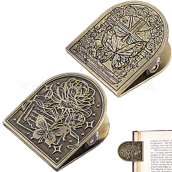 2 набор из 2 декоративных зажимов для папок из цинкового сплава в тибетском стиле&nbsp;FIND-CP0003-02