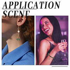 Светящиеся бусины лэмпворк из золота и песка ручной работы LAMP-NB0001-79C